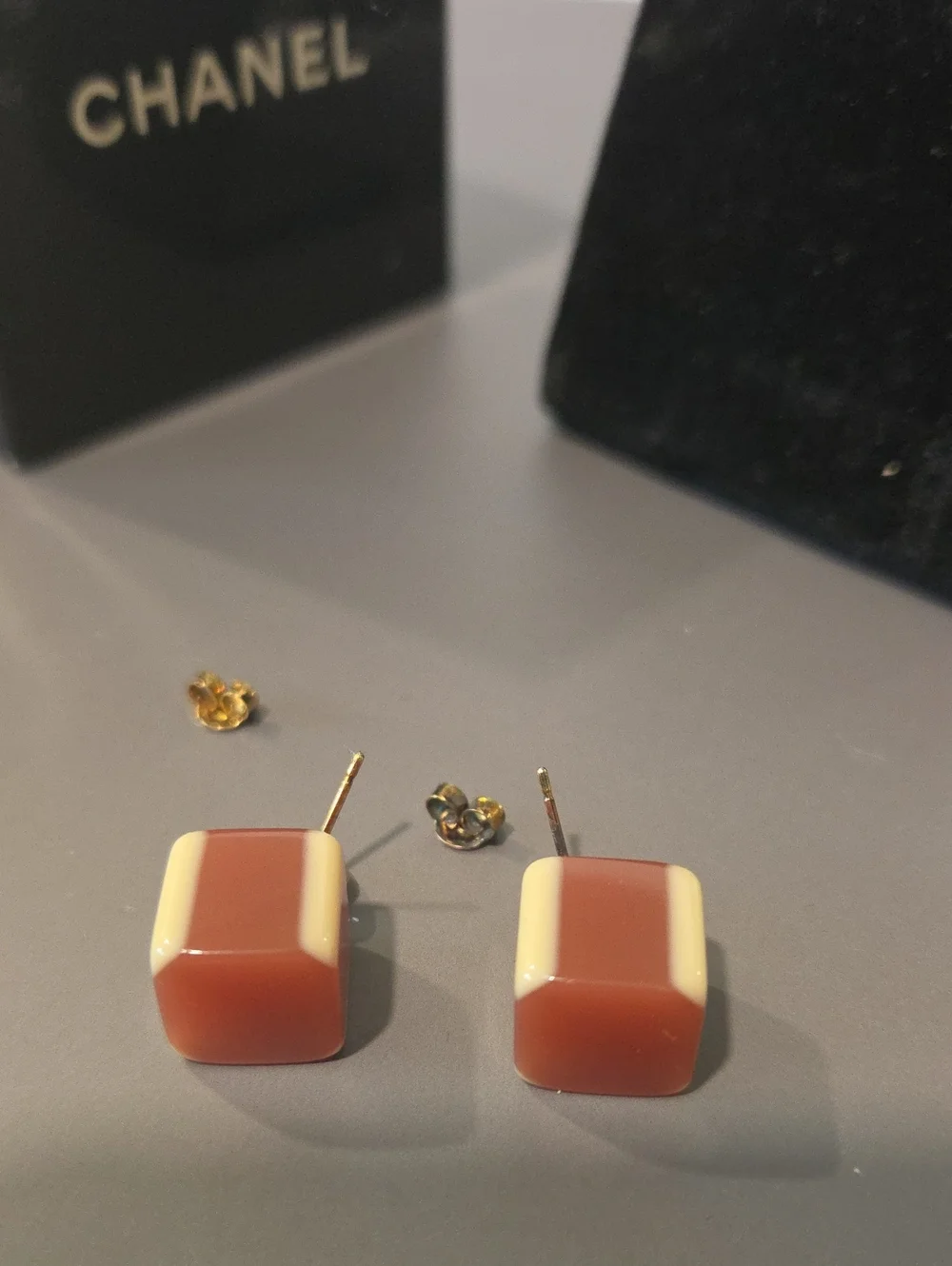 Vintage Chanel Cube/Dice Drop Earrings